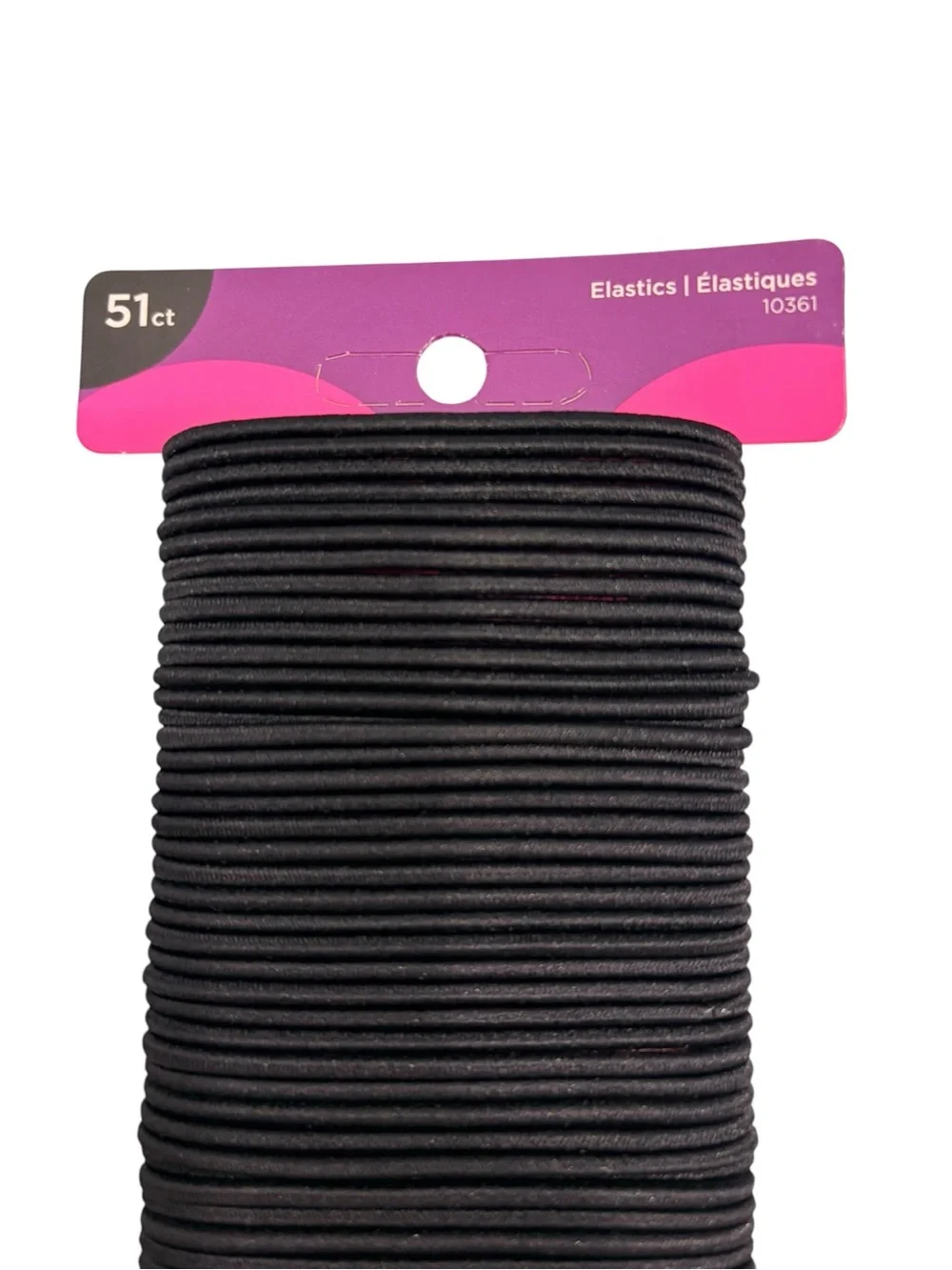 NWT- Black Hair Elastics - Pack of 51